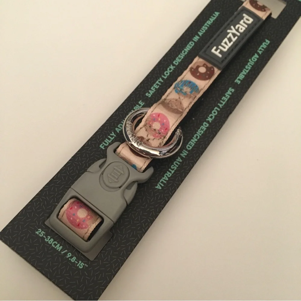 NEW (S) Dog Collar Donuts Theme for Small Pets FuzzYard